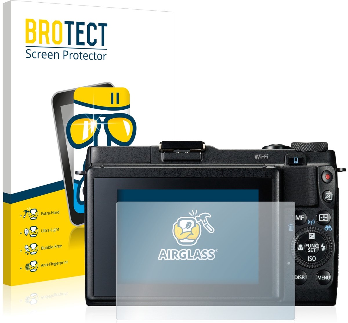 Screenprotector voor Canon PowerShot G1 X Mark II Beschermglas transparant
