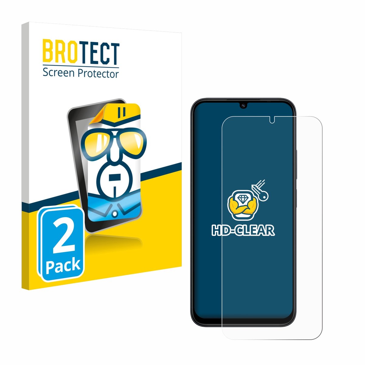 BROTECT - Screenprotector voor Xiaomi Redmi 15C - Folie Beschermfolie transparant 2 Stuks