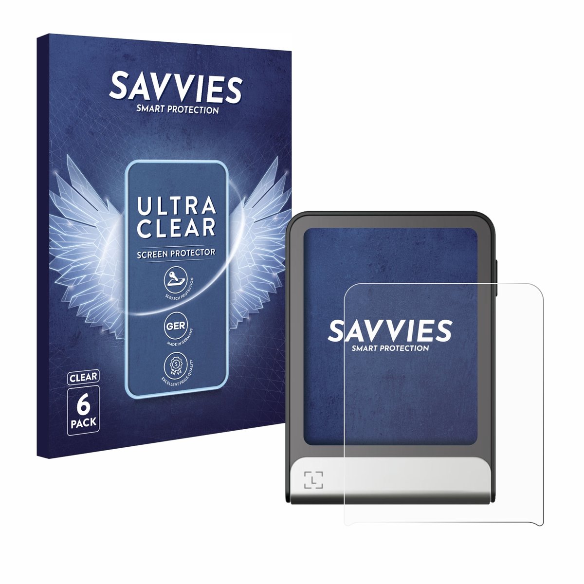 Savvies - Screenprotector voor Ledger Flex - Folie Beschermfolie transparant 6 Stuks