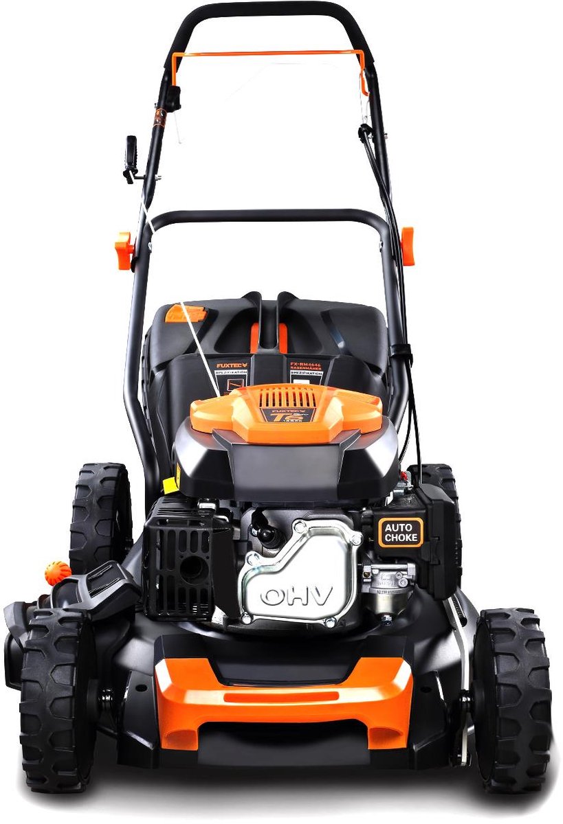 FUXTEC 4in1 Benzine Grasmaaier FX-RM4646 - 3,5 pk/2,6 kW - 46 cm Maaibreedte - 7-traps Hoogteverstelling - 4-Takt - Achterwielaandrijving - 50L Grasvanger - Mulchfunctie & Zij-uitworp – foto 3