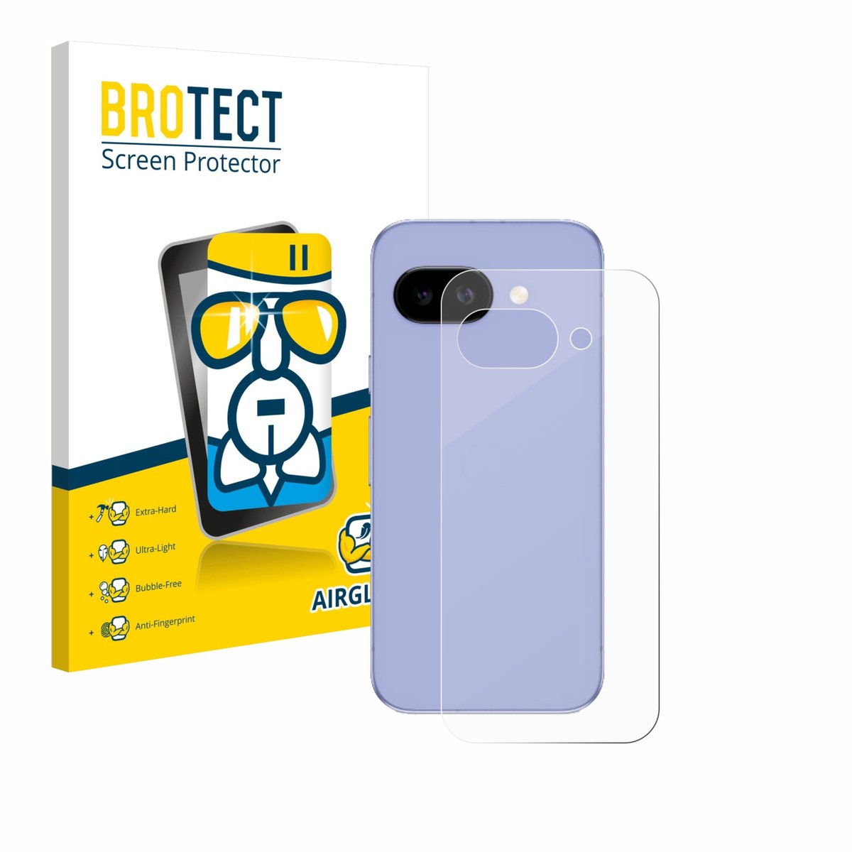 Screenprotector voor Google Pixel 9a (Achterkant) Beschermglas transparant