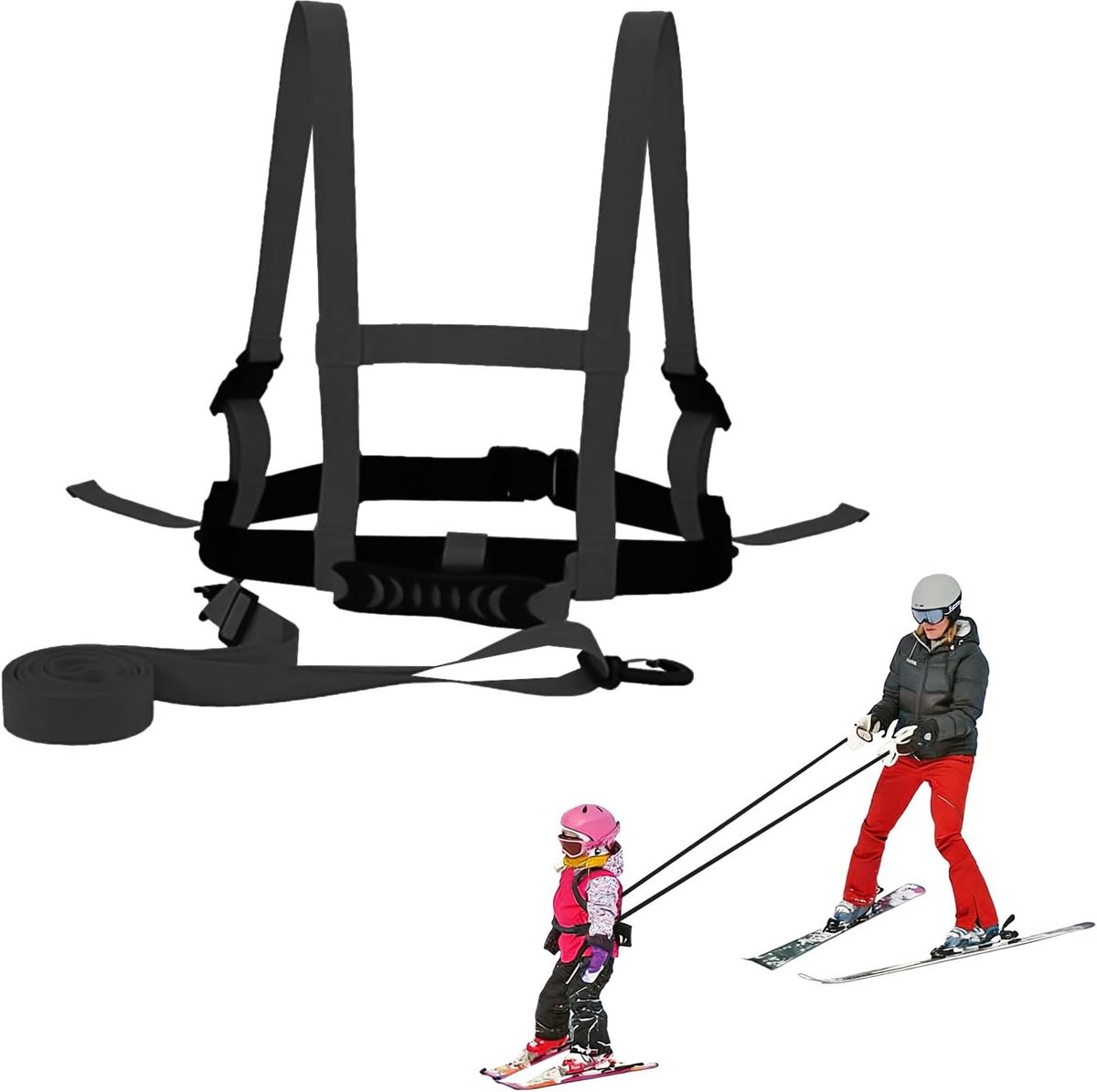 Verstelbare Skibanden en Snowboardriem voor Kinderen - Veiligheidsgordel voor Beginners
