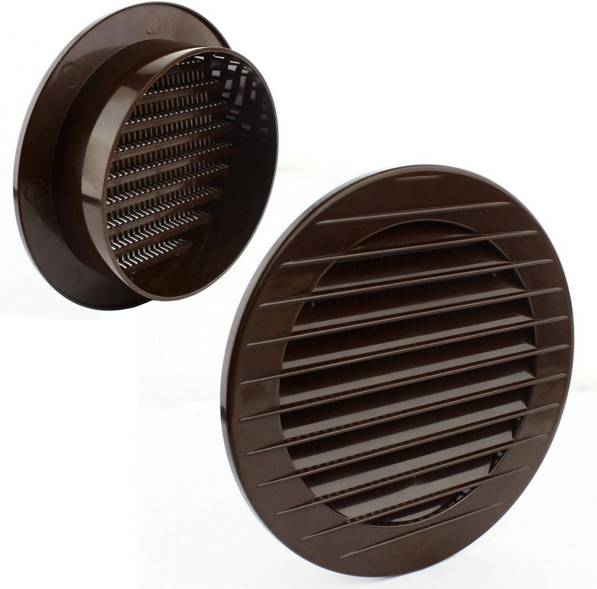 Ventilatierooster met Insectenhor voor Buiten – Ø 70 mm