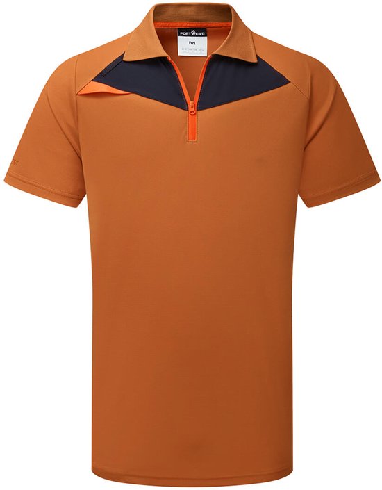 Portwest PW2 Hi Vis polo K/M DX410 - Roestbruin - L