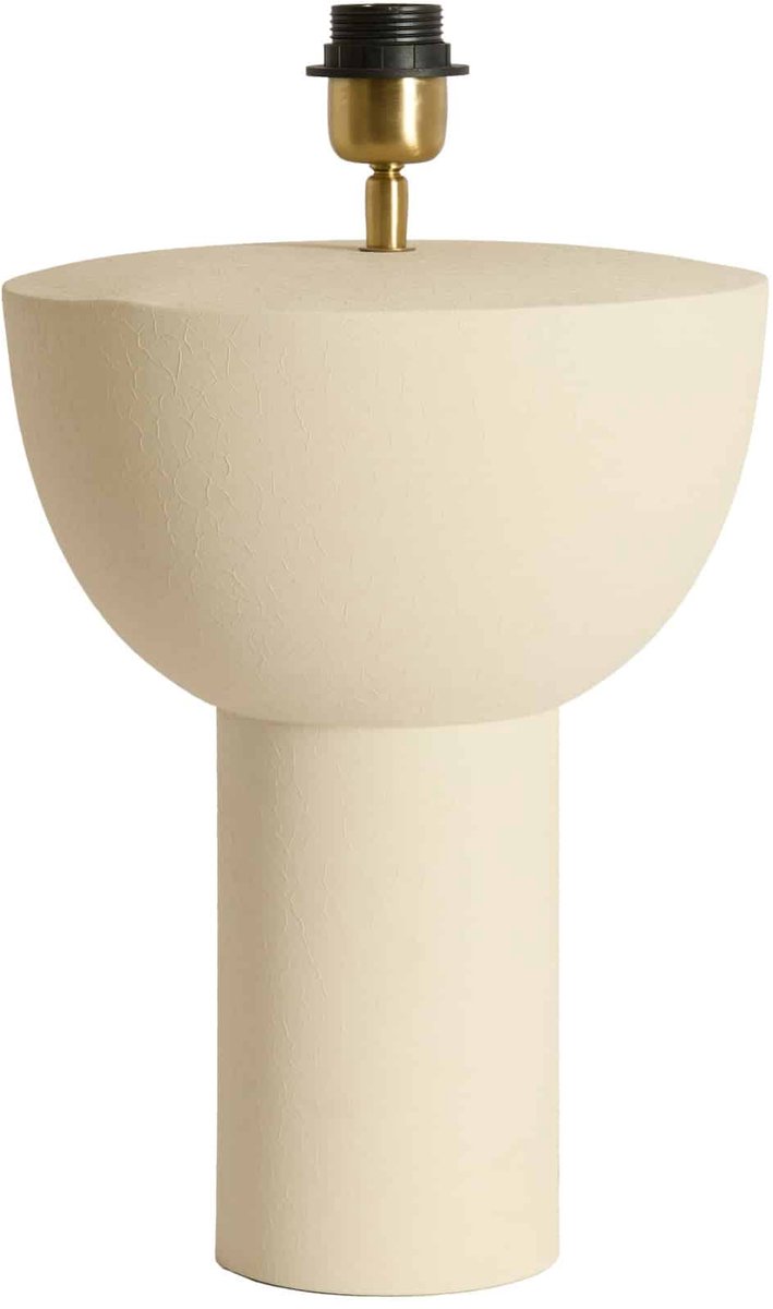 Light & Living Tafellamp Ismara - Crème - Ø27x38.5cm - Modern - Woonkamer - Slaapkamer