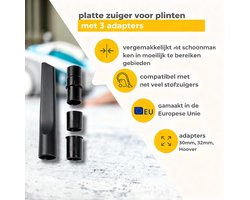 Platte zuigmond voor plinten compatibel met veel TopFilter stofzuigers