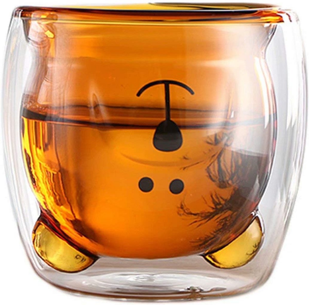 Dubbelwandige Isolerende Glas Koptjes met Schattig Dieren Design