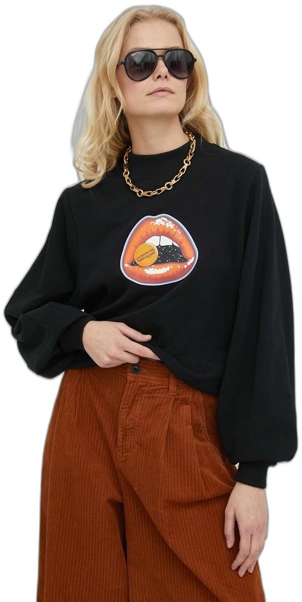 Dames sweatshirt Wrangler Crew Zwart