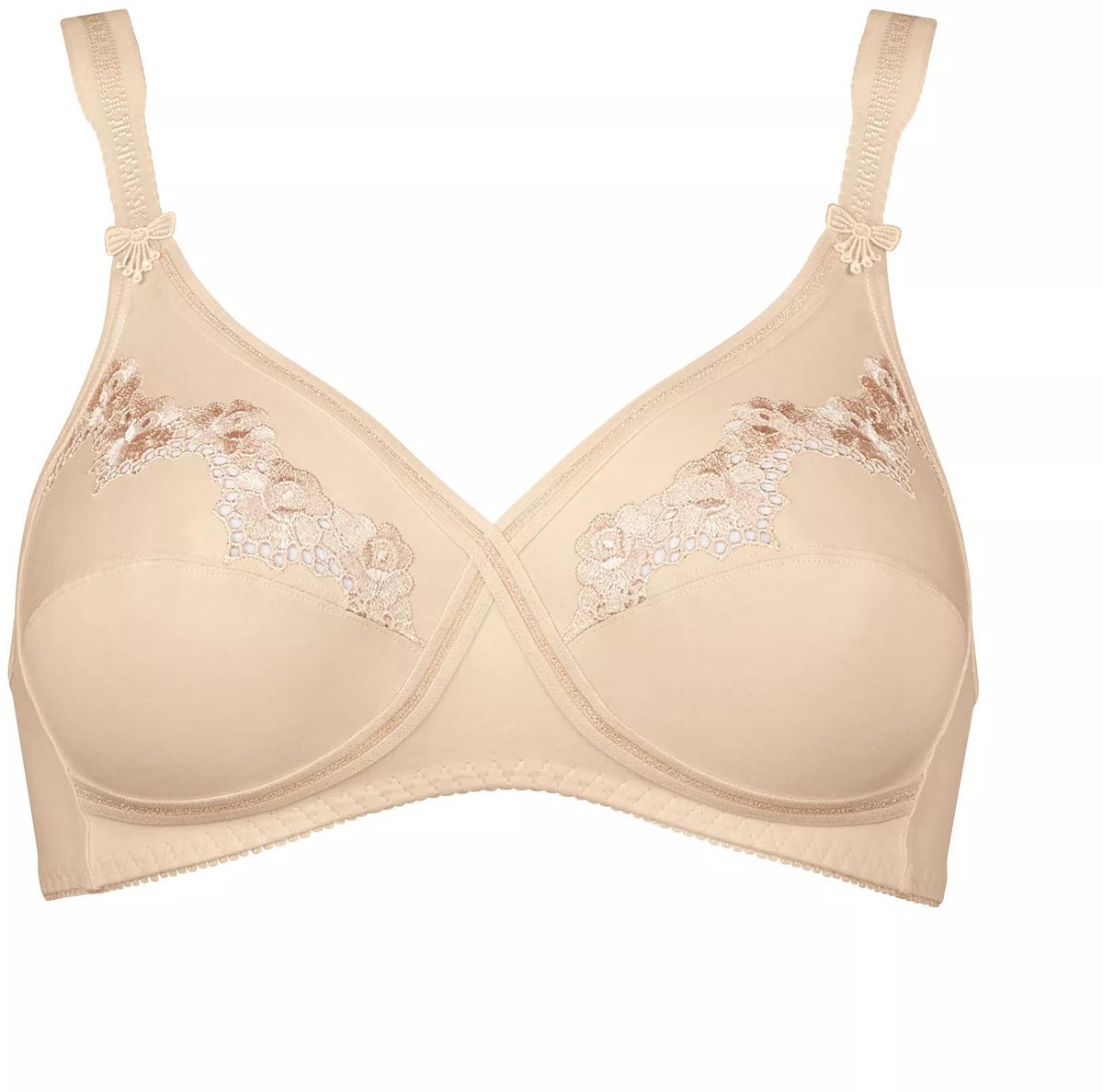 Katoenen damesbeha Triumph Elasti Cross beige
