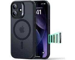 ESR Hoesje Geschikt voor iPhone 17 - Classic Hybrid HaloLock - Compatibel met MagSafe / Qi2 - Back Cover met Magneet - Camera Control - Frosted Zwart