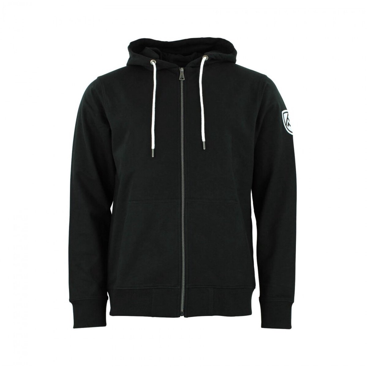 Katoenen sweatshirt met volledige rits Peak Mountain French Terry Zwart
