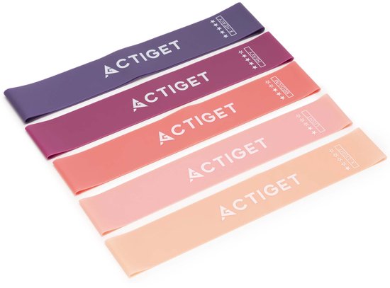 Actiget® Weerstand Band Set | Weerstandselastieken | Weerstands Set | Fitness Elastiek | Multicolor