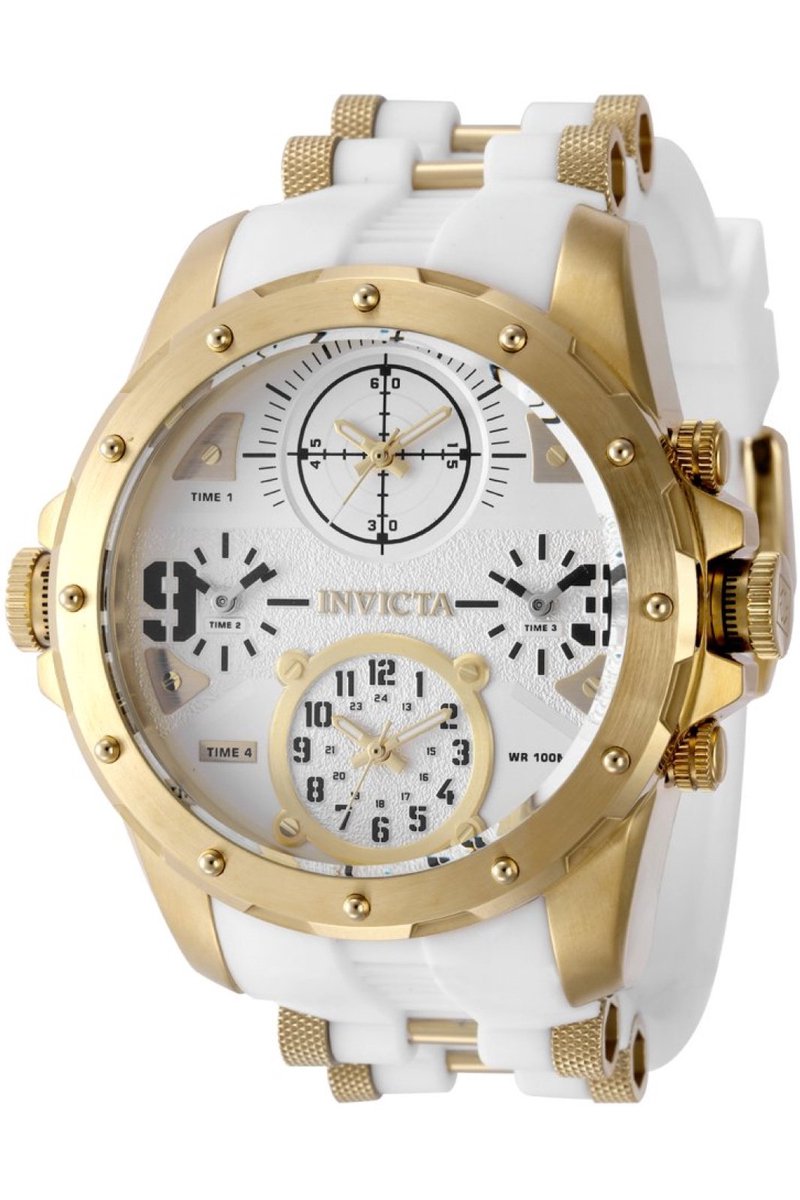 Invicta Coalition Forces 50218 Heren Horloge - Waterdicht - Analoog - Quartz Uurwerk - Roestvrij Staal met zilveren Wijzerplaat - 50mm