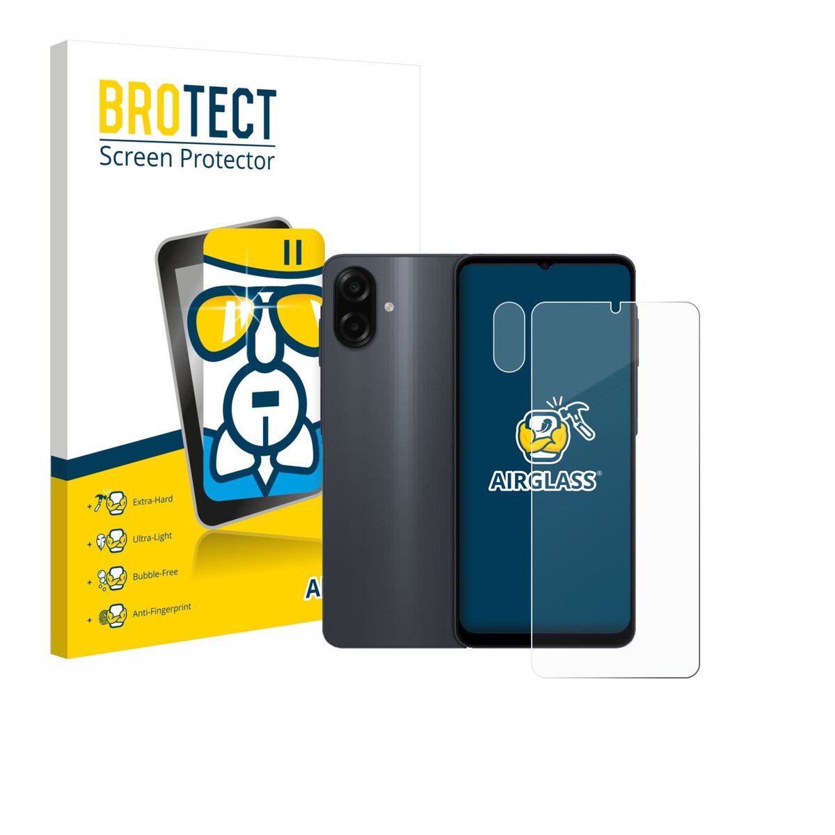 Screenprotector voor Samsung Galaxy A07 (Voor+Camera) Beschermglas transparant