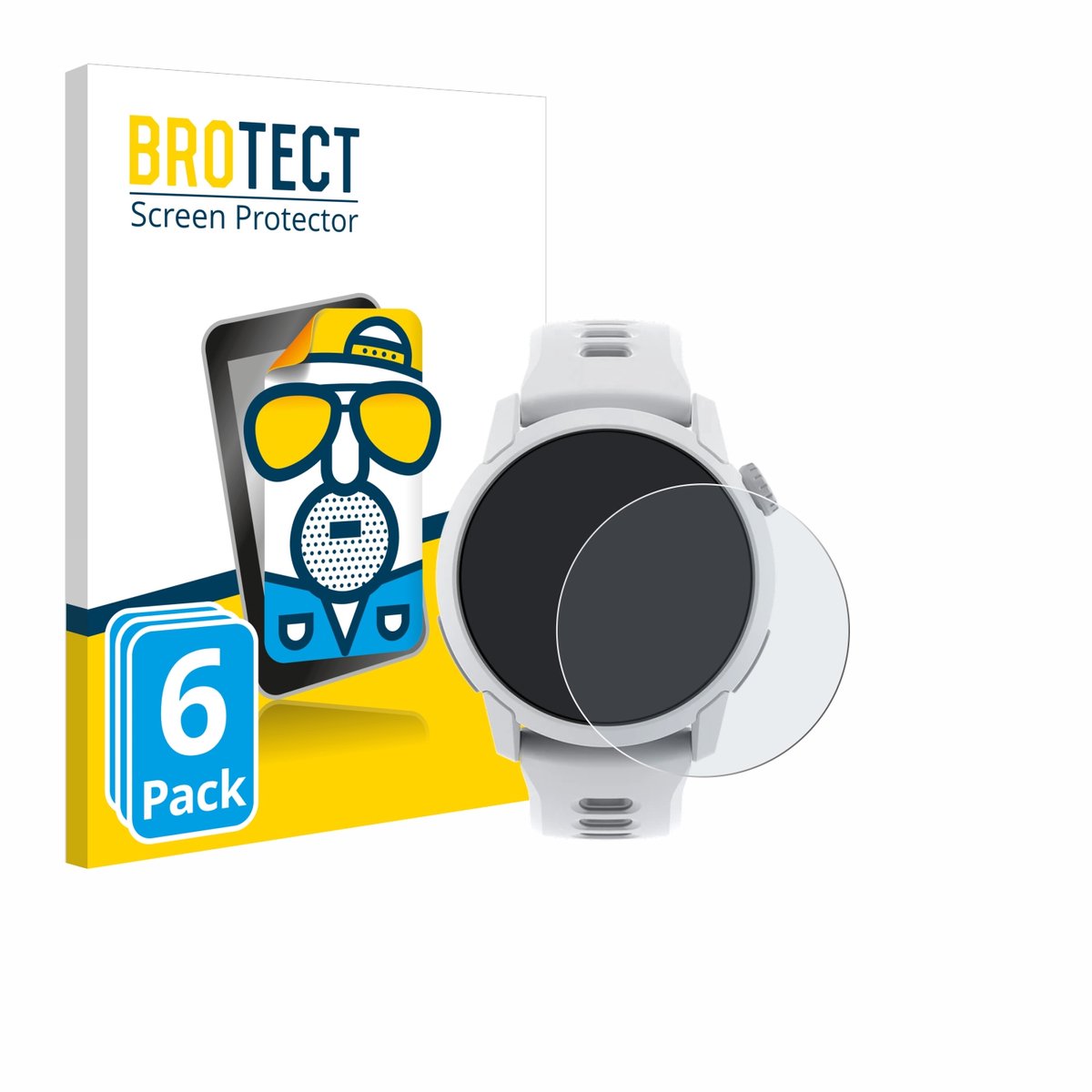 BROTECT - Screenprotector voor Coros Pace 4 - Folie Beschermfolie matte 6 Stuks