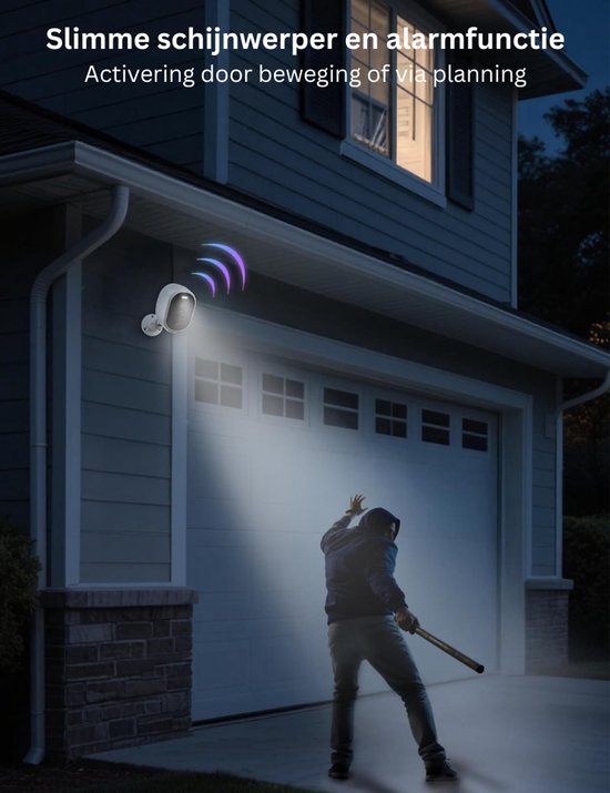 NBAP® Camerabewaking - Beveiligingscamera Draadloos Buiten - Bewakingscamera van Merkloos — afbeelding 4
