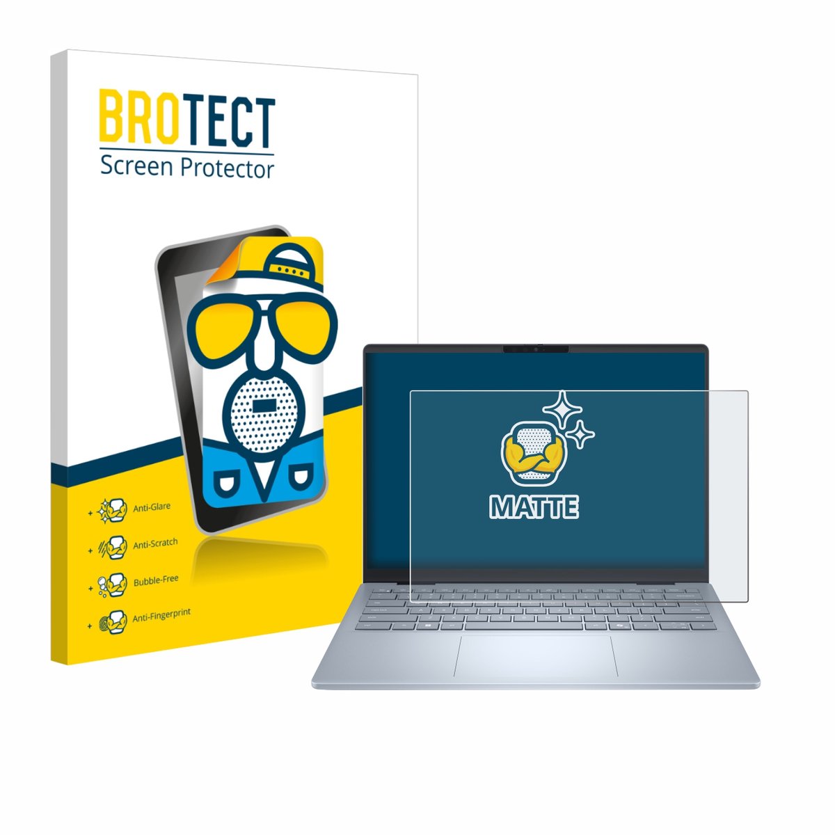 BROTECT - Screenprotector voor Dell 14 Plus Laptop - Folie Beschermfolie matte