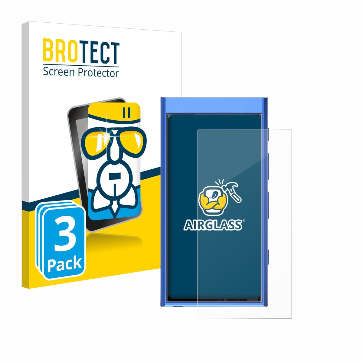 Screenprotector 3 Stuks voor Hiby Digital M300 Beschermglas transparant