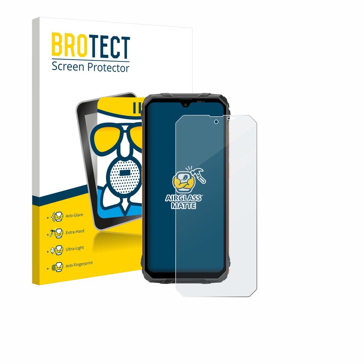 BROTECT - Screenprotector voor Blackview Fort 1 - Folie Beschermfolie Beschermglas matte