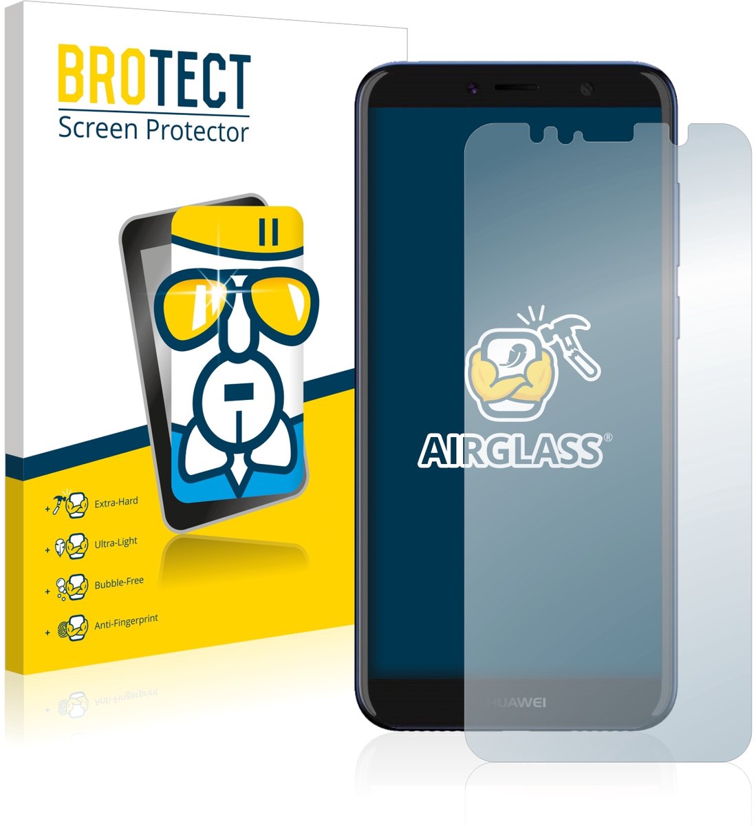 Screenprotector voor Huawei Y6 2018 / Y6 Prime 2018 Beschermglas transparant