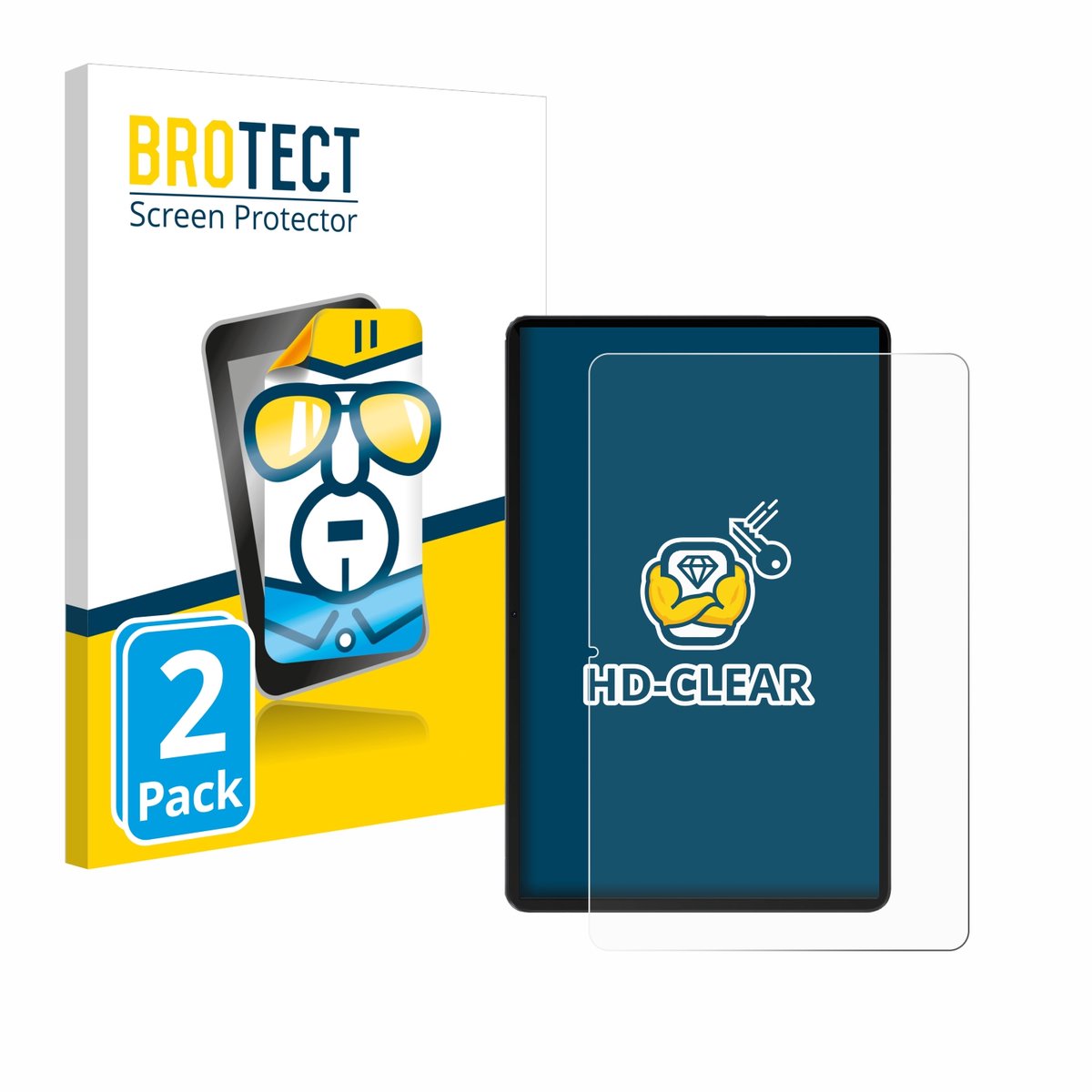 BROTECT - Screenprotector voor Honor Pad 9 - Folie Beschermfolie transparant 2 Stuks