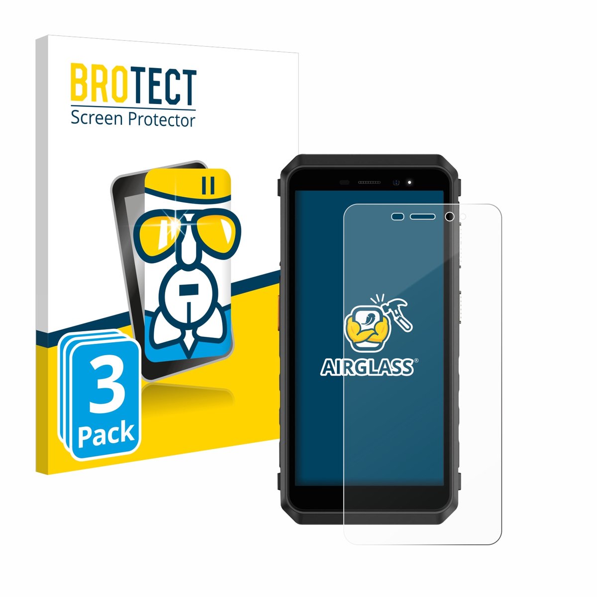 Screenprotector 3 Stuks voor Ulefone Power Armor X11 Pro Beschermglas transparant