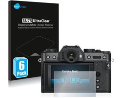 Savvies - Screenprotector voor Fujifilm X-T30 ll - Folie Beschermfolie transparant 6 Stuks