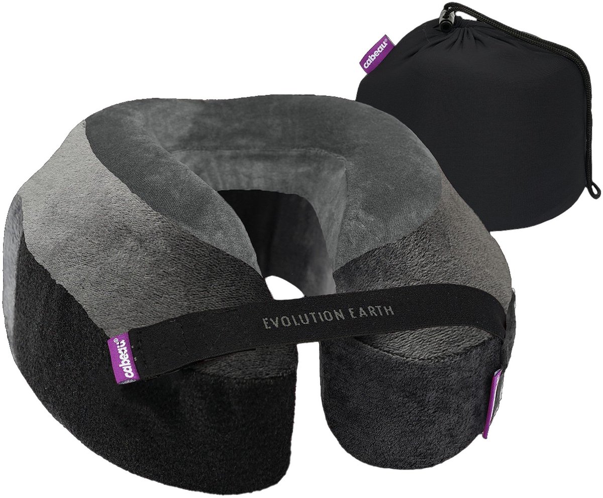 Cabeau Evolution Earth Deluxe - Neksteunkussen 25 cm (wind)