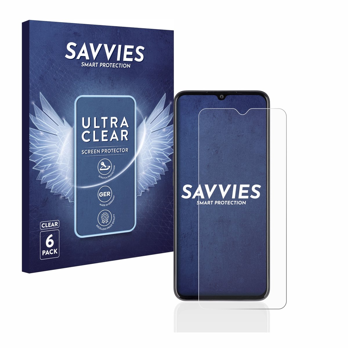 Savvies - Screenprotector voor Oppo A77 5G - Folie Beschermfolie transparant 6 Stuks