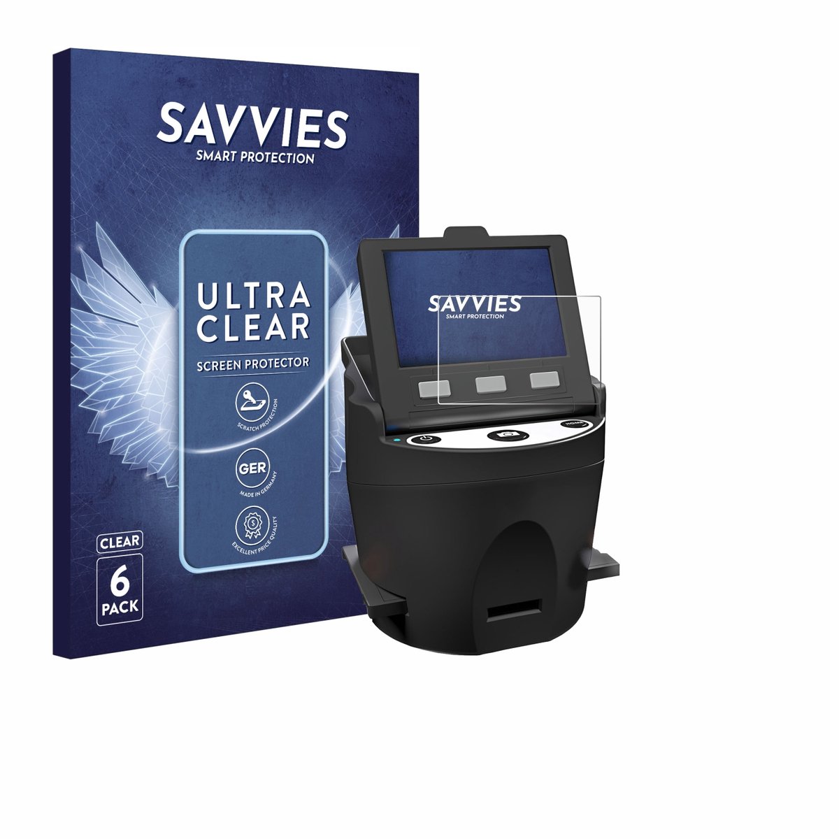 Savvies - Screenprotector voor Kodak SCANZA - Folie Beschermfolie transparant 6 Stuks