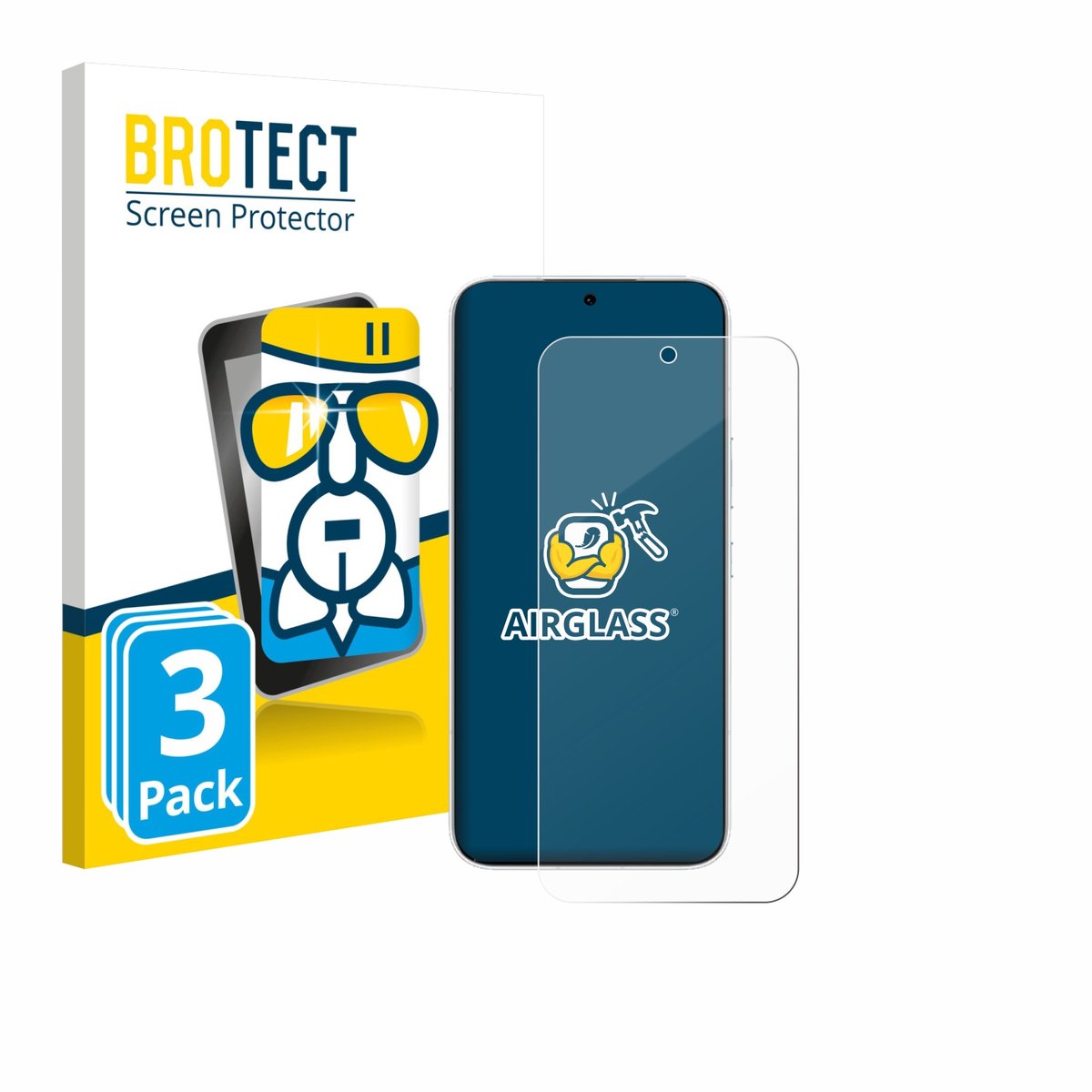 Screenprotector 3 Stuks voor Honor 500 Beschermglas transparant