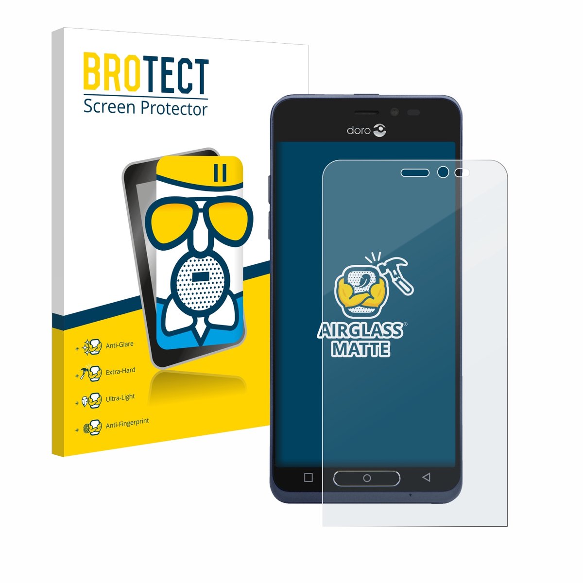 BROTECT - Screenprotector voor Doro 8035 - Folie Beschermfolie Beschermglas matte