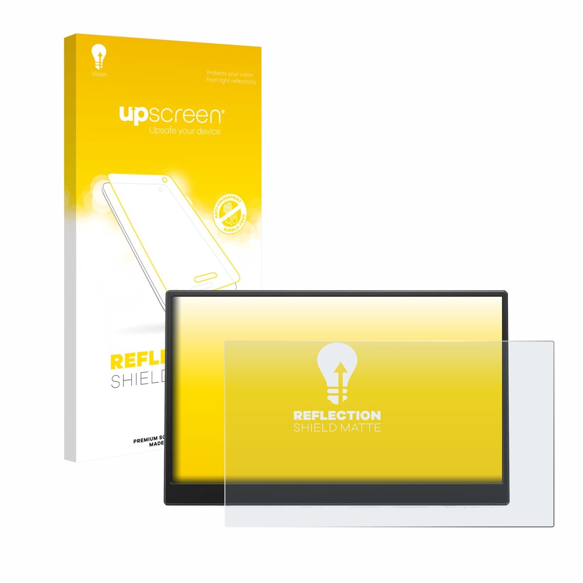 upscreen - Screenprotector voor Azeyou PM1506S 15.6" - Folie Beschermfolie anti glare matte