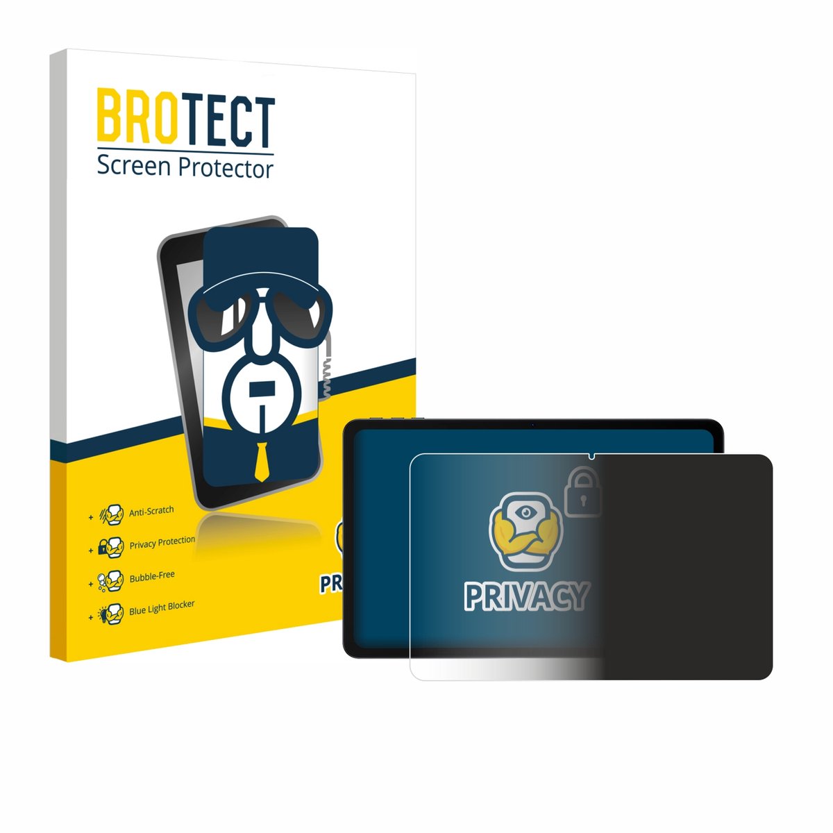 BROTECT - privacy screenprotector voor Doogee U12 - Folie Beschermfolie Blauwlichtfilter