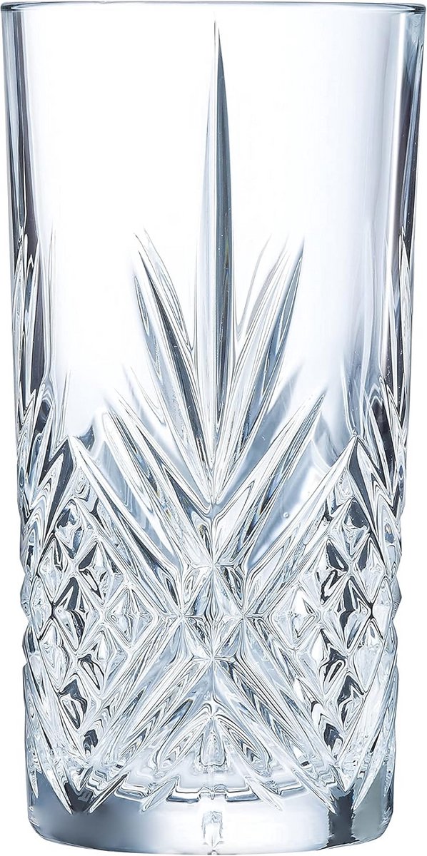 Set van 6 Glazen Tumblers 38cl - Stevig Drinkglas voor Water of Sap