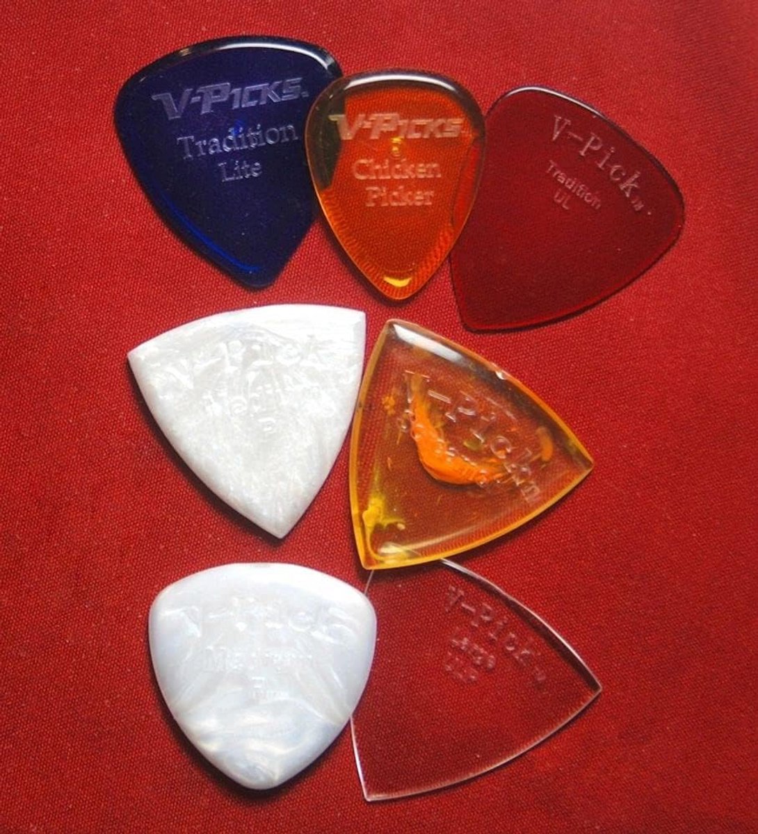 Gitaar Plectrum Set - 7 Gemengde Plectrums met Diverse Diktes voor Gitaarspelers