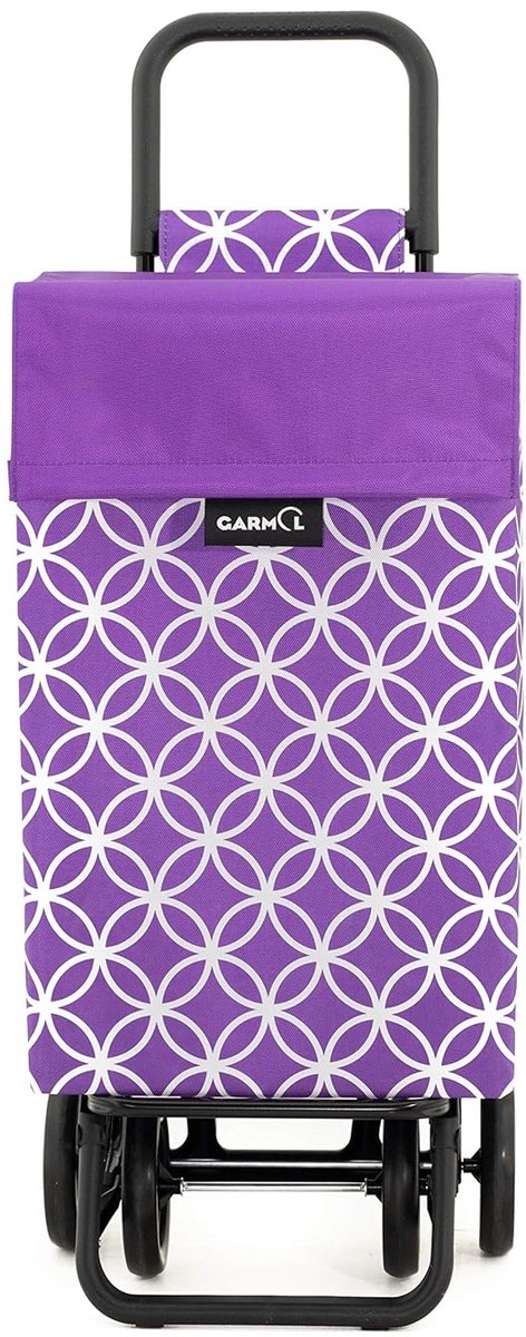 Boodschappentrolley 48 liter handig en opvouwbaar violet