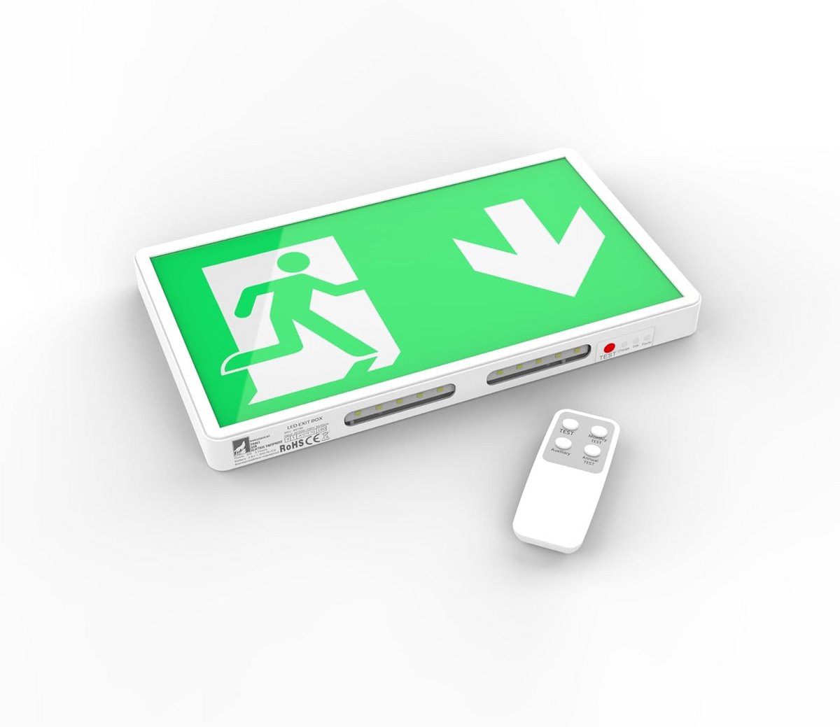 LED noodverlichting IP20 - Wandmontage voor EXIT bord en continu gebruik - 3W energiezuinig met 180 min licht tijdens stroomstoring