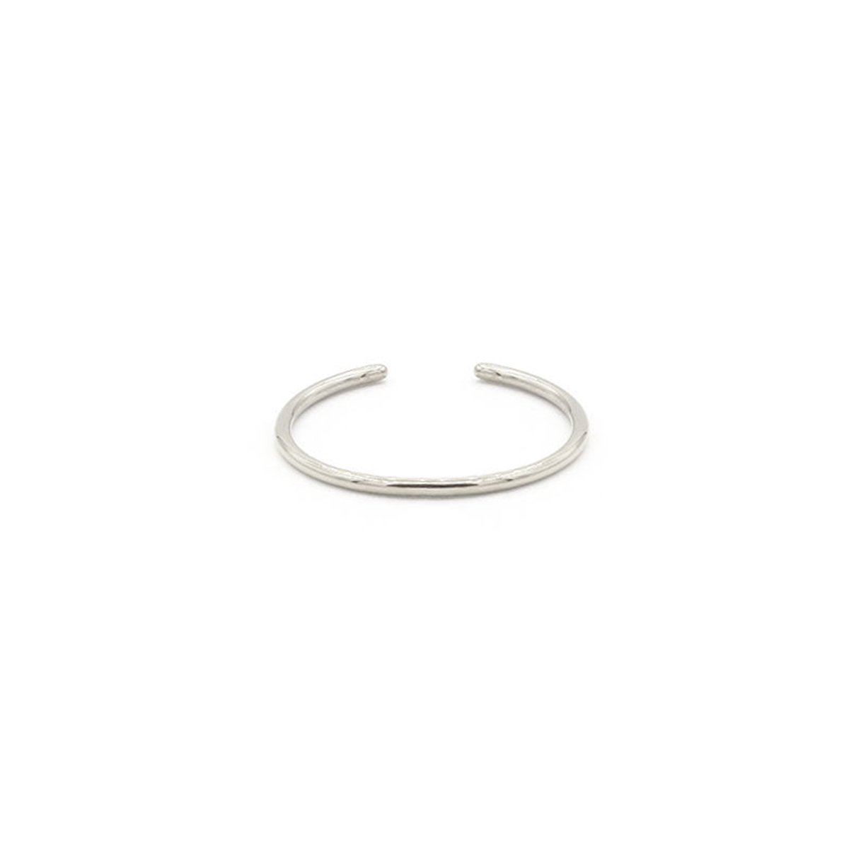 Mint15 Verstelbare ring smal 'Tiny stacking ring' - Zilverkleur RVS/Stainless Steel