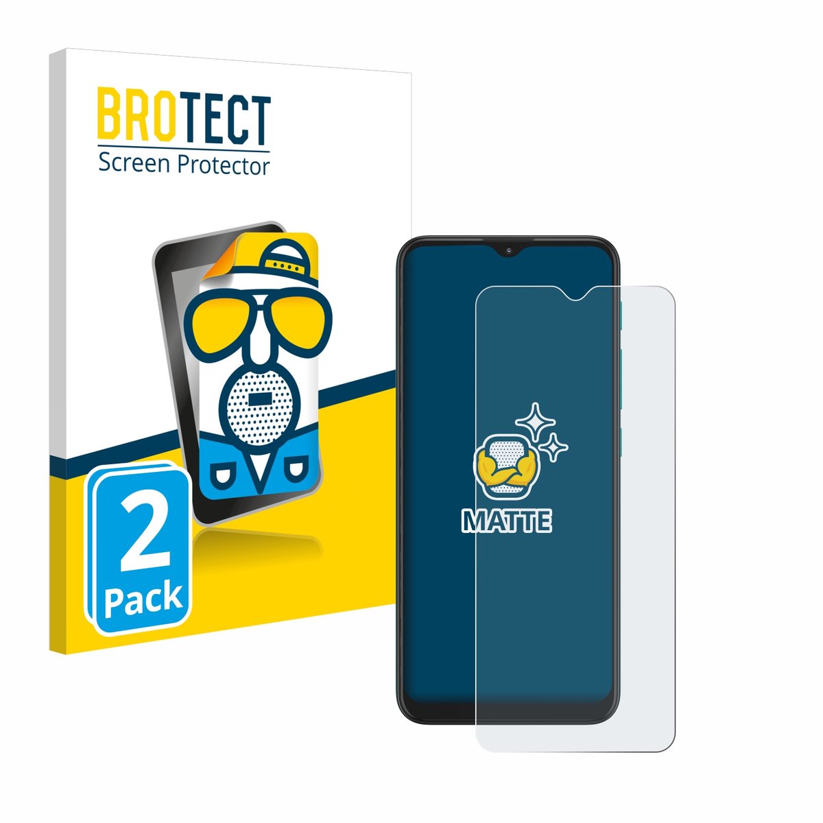 BROTECT - Screenprotector voor Motorola Moto G9 Play - Folie Beschermfolie matte 2 Stuks