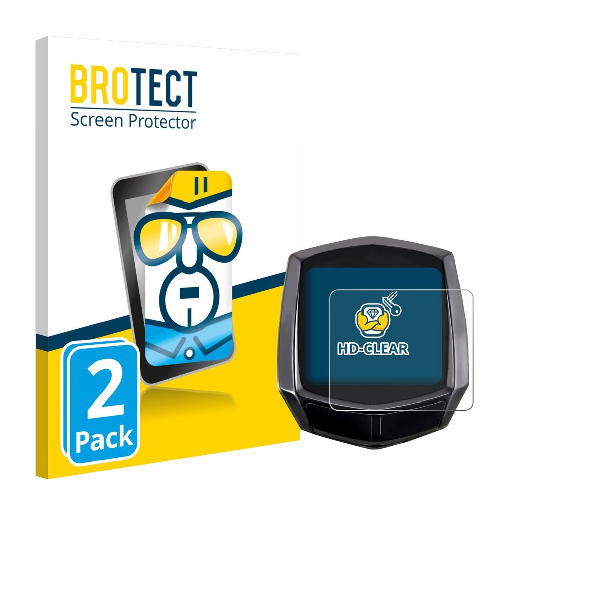BROTECT - Screenprotector voor AMFUN L3-SJQ 3.61" - Folie Beschermfolie transparant 2 Stuks