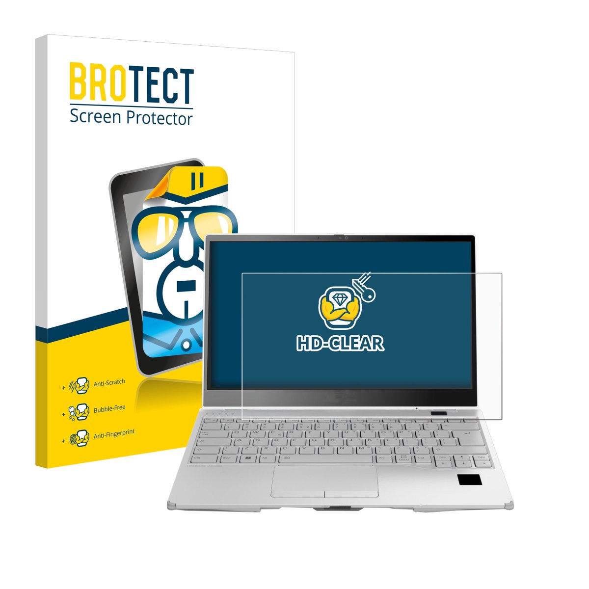 BROTECT - Screenprotector voor Fujitsu Lifebook U9313X - Folie Beschermfolie transparant