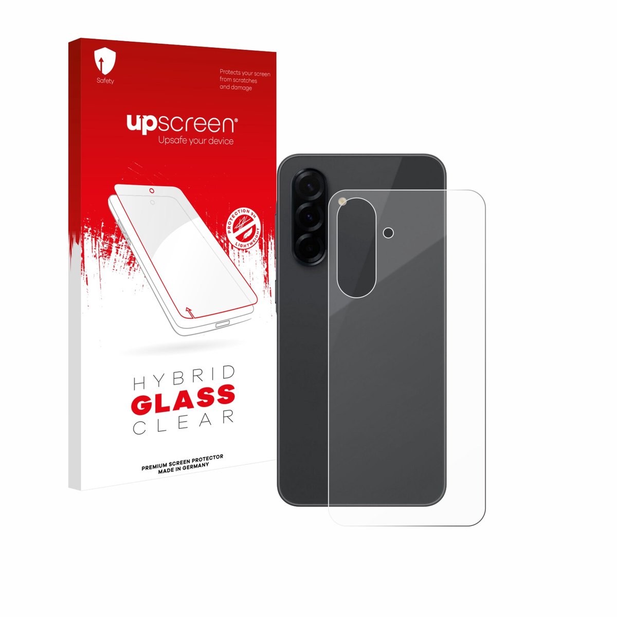 upscreen - Screenprotector voor Samsung Galaxy A36 5G (Achterkant) - Folie Beschermfolie Beschermglas transparant