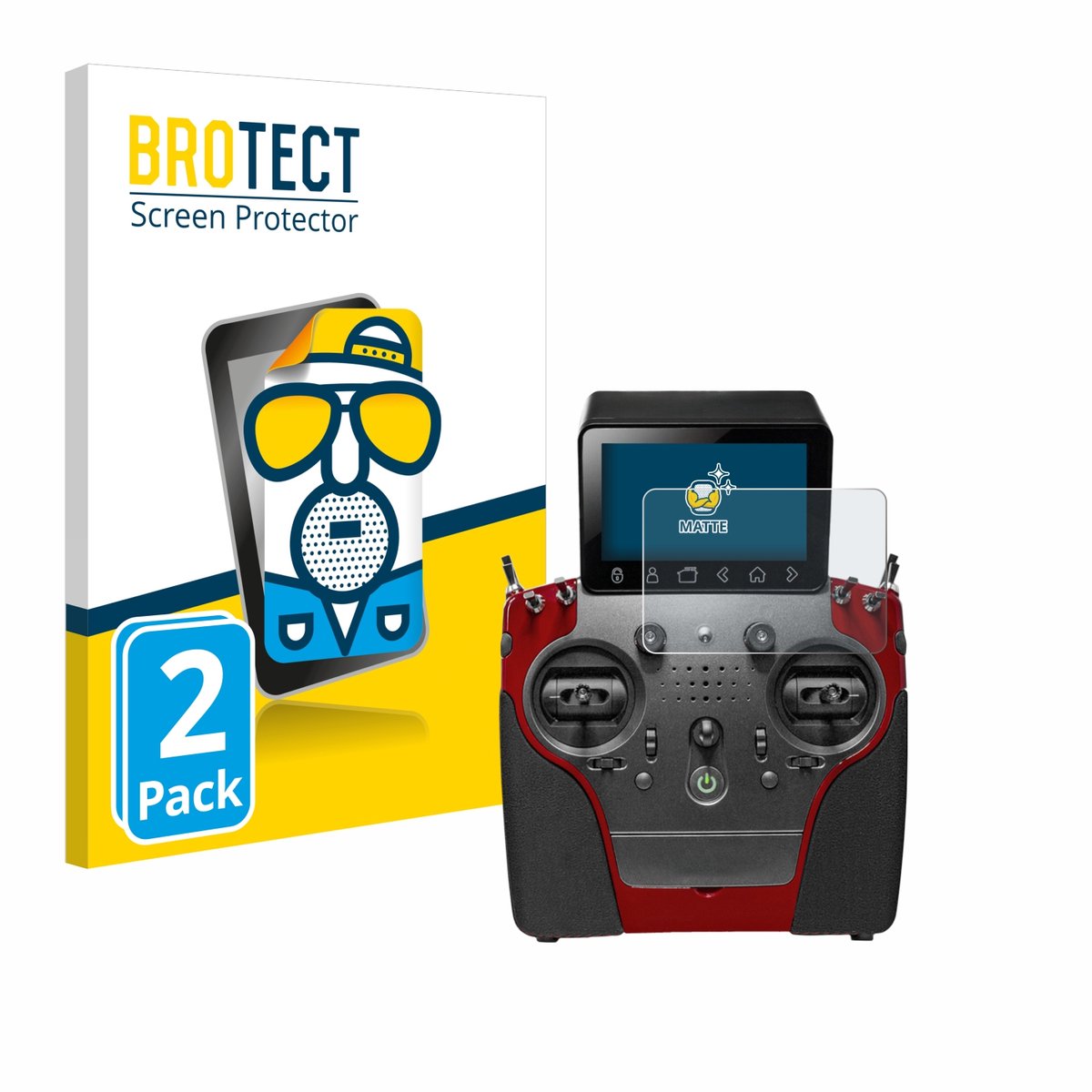 BROTECT - Screenprotector voor PowerBox Systems Atom - Folie Beschermfolie matte 2 Stuks