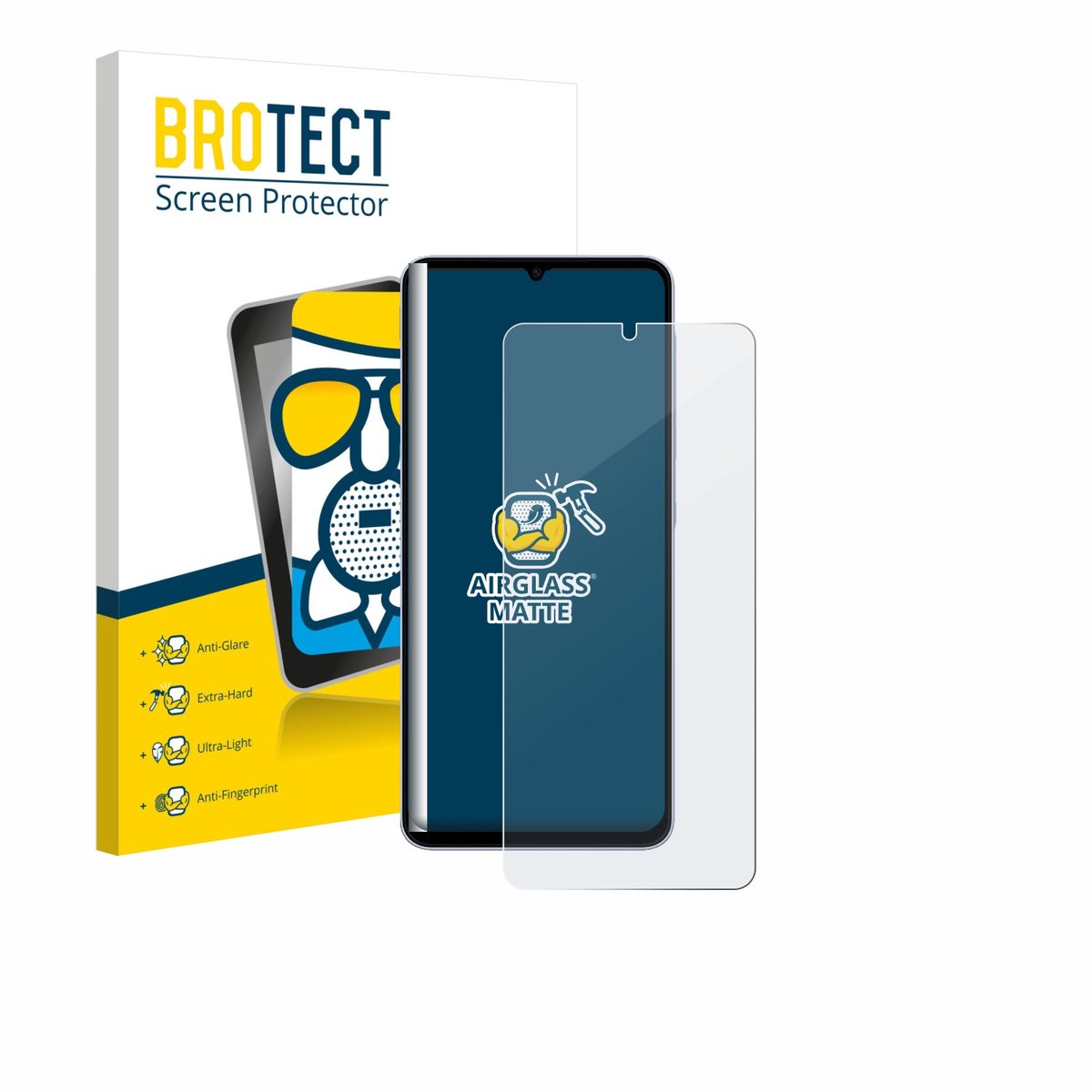 BROTECT - Screenprotector voor Samsung Galaxy A07 - Folie Beschermfolie Beschermglas matte