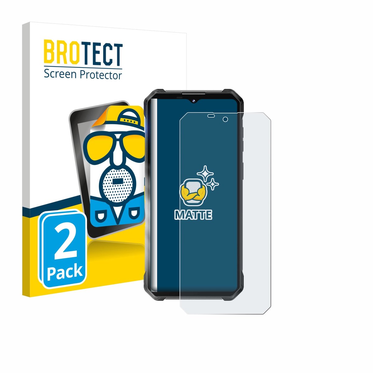 BROTECT - Screenprotector voor Oukitel WP53 Pro - Folie Beschermfolie matte 2 Stuks