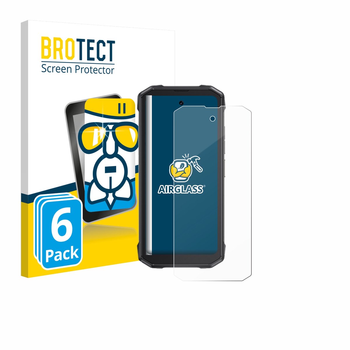 Screenprotector 6 Stuks voor Cubot King Kong Mini 4 Beschermglas transparant