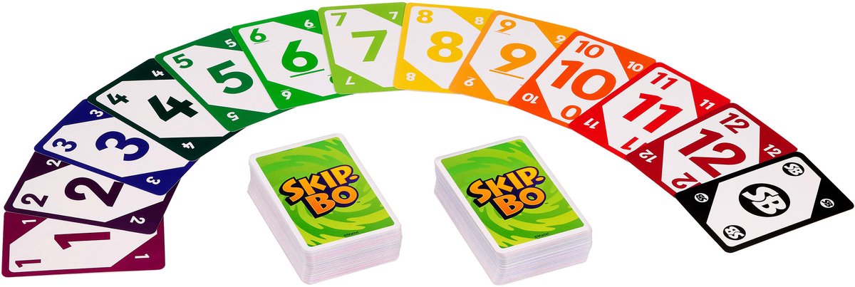Skip-Bo - Kaartspel - Voor 2-6 Spelers - Verkenning van Strategie — afbeelding 3