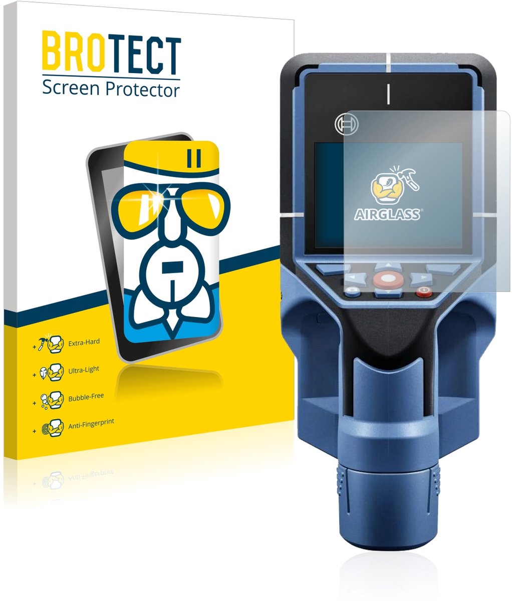 Screenprotector voor Bosch D-tect 200 C Wallscanner Beschermglas transparant