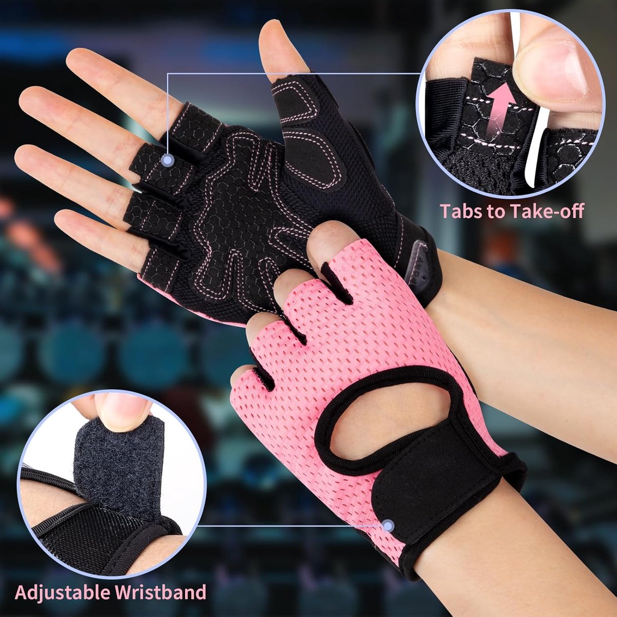 Fitnesshandschoenen – Ademend – Sporthandschoenen voor Krachttraining, Gym en Crossfit – Unisex — cadeau in Sport & Outdoor - foto 5